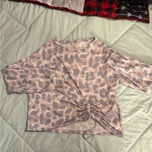 Como Vintage Animal Print Long Sleeve Top